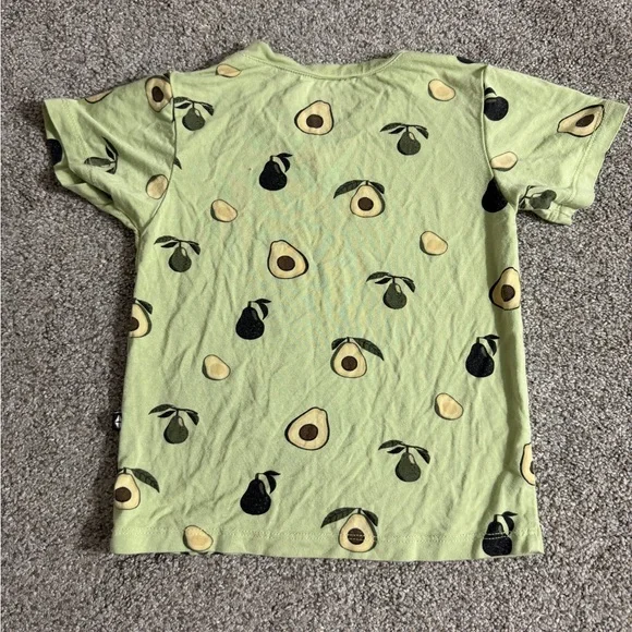 Kyte Baby Toddler V-Neck Tee Shirt in Avocado Print Green Size 3T Bamboo Shirt - Picture 8 of 9